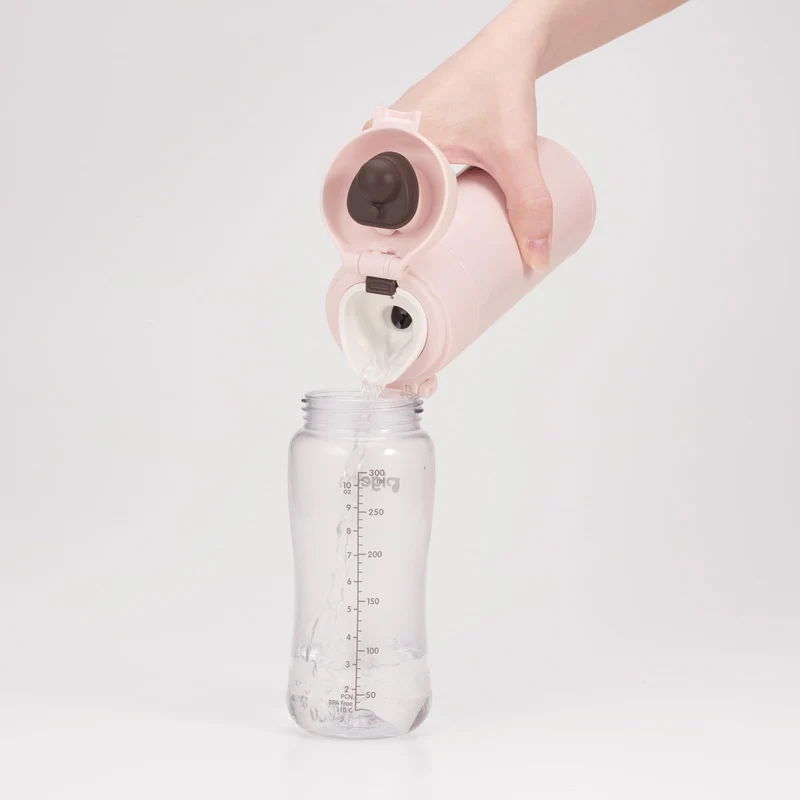 Thermos 350ml Stainless Steel Water Bottle Miffy Design Light Pink