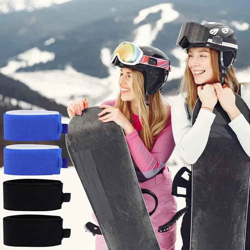 POLARBIND – Strapazierfähige Nylon-Skigurte (2 Stück) Mit Klebebefestigungsgurten