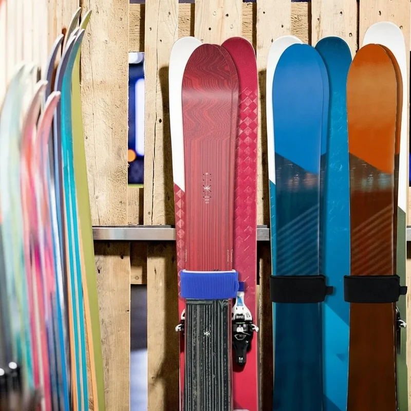 POLARBIND – Strapazierfähige Nylon-Skigurte (2 Stück) Mit Klebebefestigungsgurten
