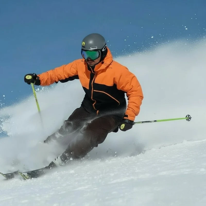 POLARBIND – Strapazierfähige Nylon-Skigurte (2 Stück) Mit Klebebefestigungsgurten