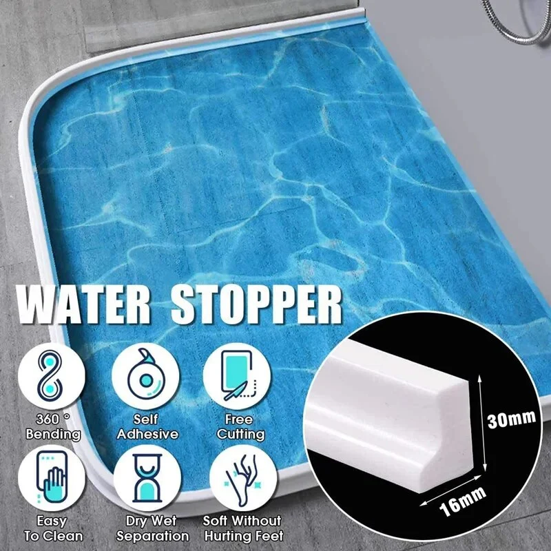 WaterStop Shower Barrier - Silikondichtung für ein trockenes Badezimmer