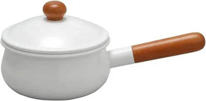 Noda Horo Enamel Double Handle Casserole 1.1L for Induction & Gas