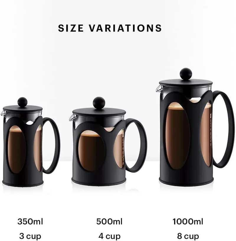 Bodum Kenya Coffee Maker - French Press, 0.5L, Stainless Steel
