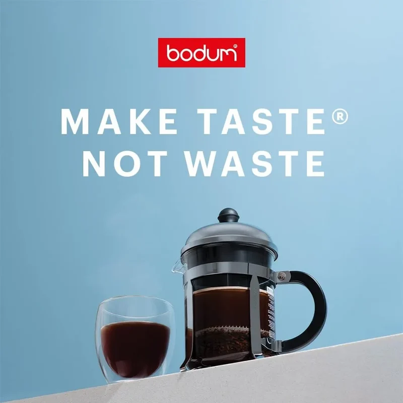 Bodum Kenya Coffee Maker - French Press, 0.5L, Stainless Steel