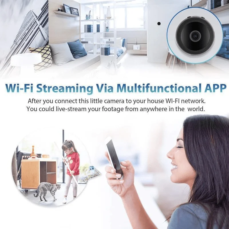 Miniansicht Kamera – 1080p Mini Kamera Mit Nachtsicht & App-Steuerung