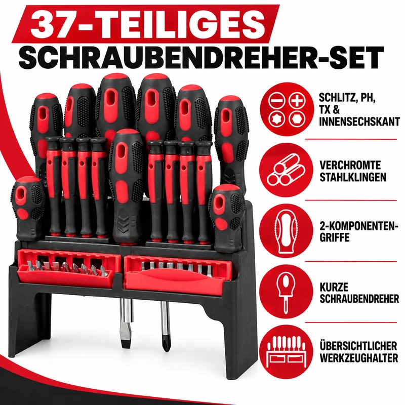 Schraubendreher-Set 37-teilig