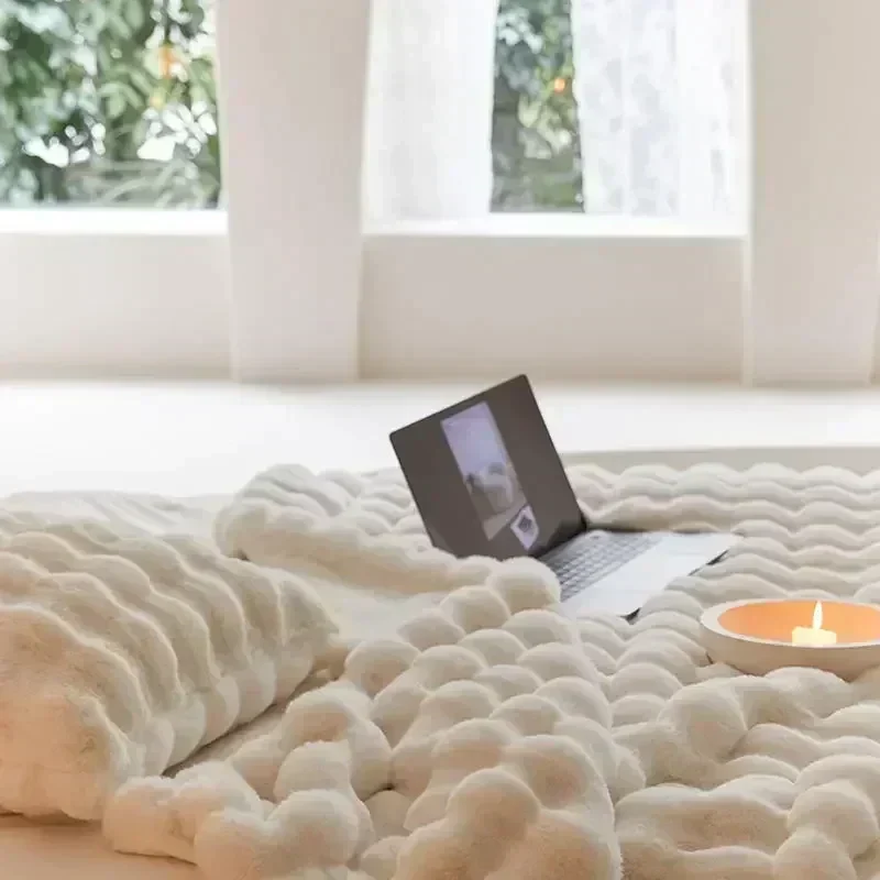Fauxa – Tragbare Kunstfell-Kuscheldecke Anti-Pilling – Warm & stilvoll