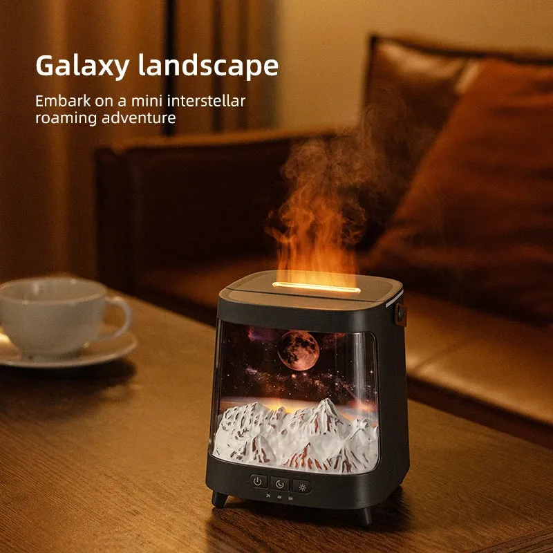AromaGlow – Galaxy Flame Aroma Diffusor mit Nachtlicht & Fernbedienung