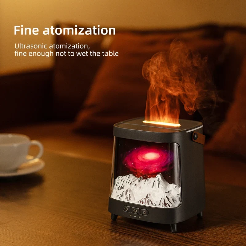 AromaGlow – Galaxy Flame Aroma Diffusor mit Nachtlicht & Fernbedienung