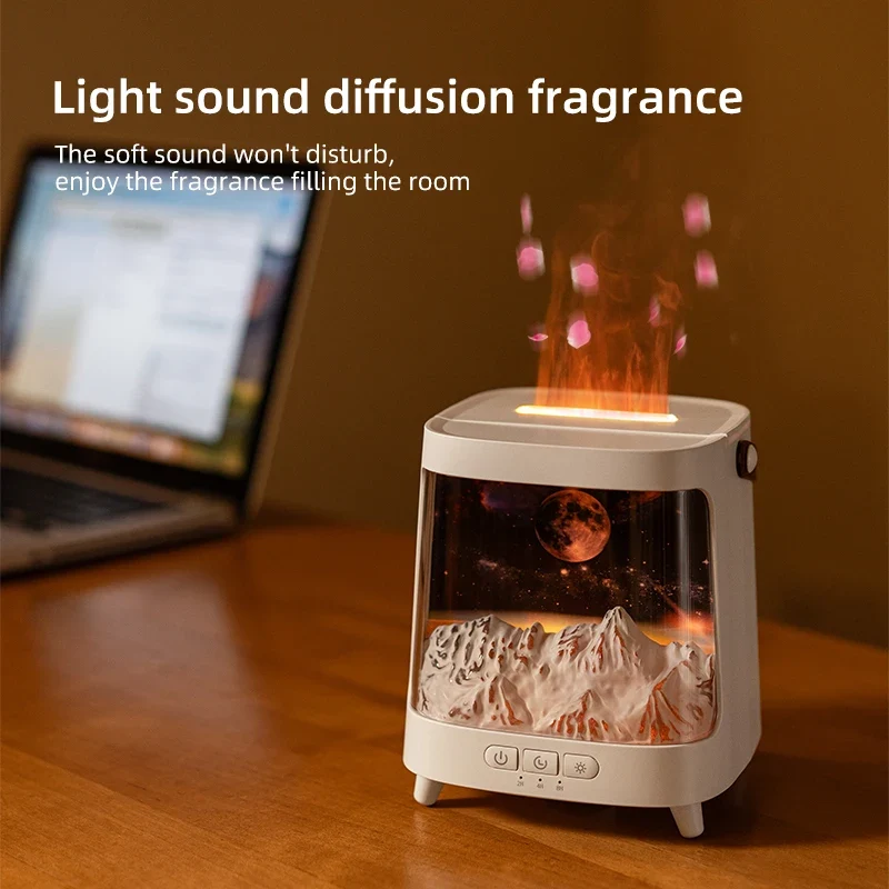 AromaGlow – Galaxy Flame Aroma Diffusor mit Nachtlicht & Fernbedienung
