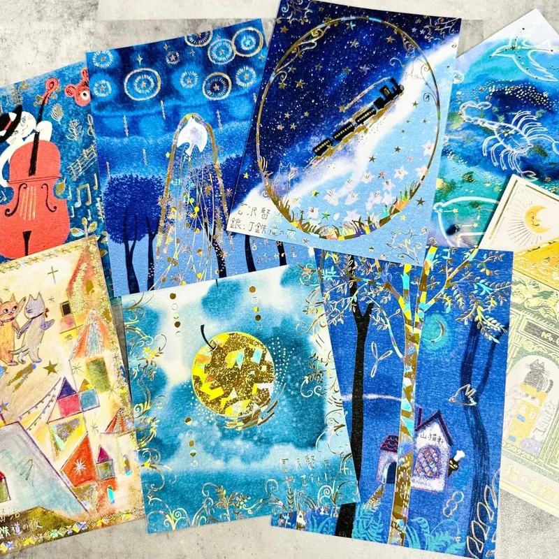 Sealdo Shinzikatoh Kenji Miyazawa Star Railway Postcard Set