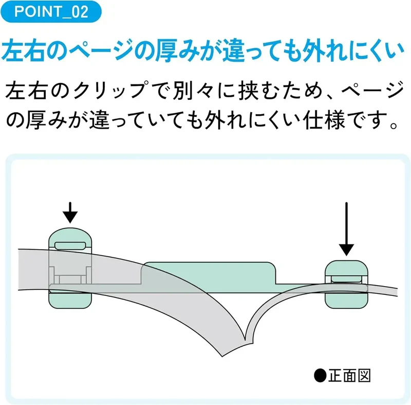 Kokuyo Campus Pen-Style Portable Book Clip Stationery Device