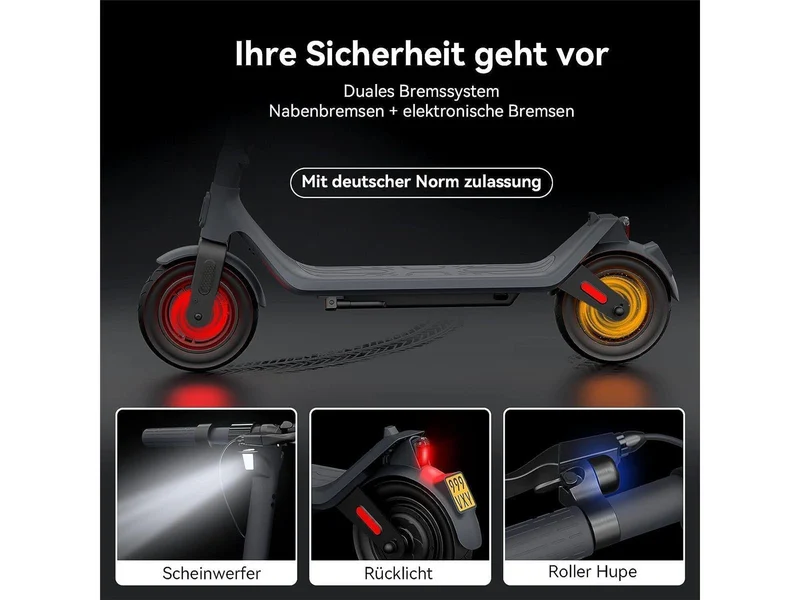 LEQISMART E-Scooter A11 350W mit ABE - 20km/h
