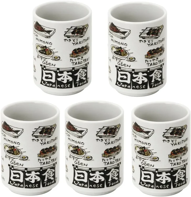 Rin Kinnosuke Mino Yaki Sushi Tea Cup Set