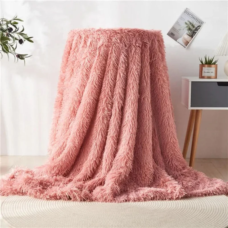 MOUSILK – Kuschelige Kunstfelldecke Mit Seidigem Griff & Elegantem Fall