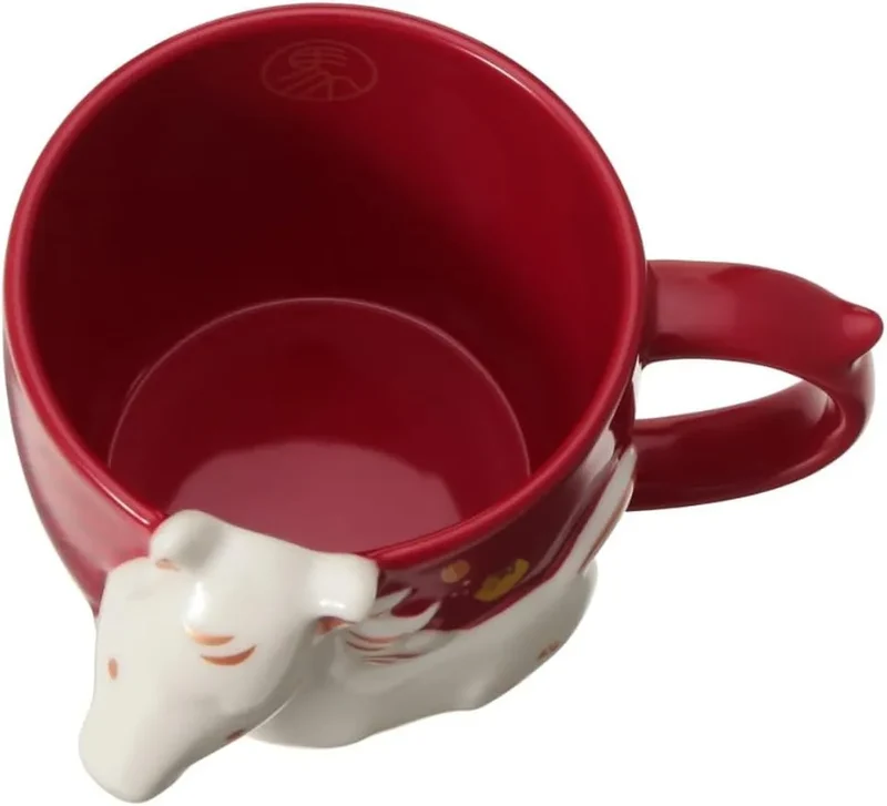 Starbucks 12oz New Year Bear Mug Zodiac Horse Design
