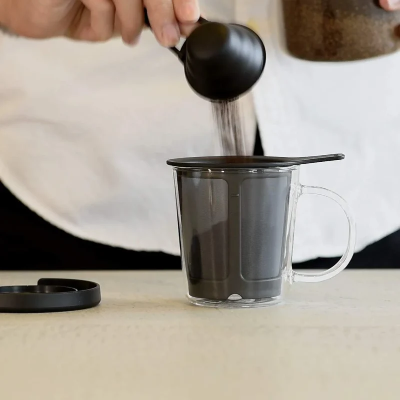 Hario One-Cup Coffee & Tea Maker 170mL Black -1-B
