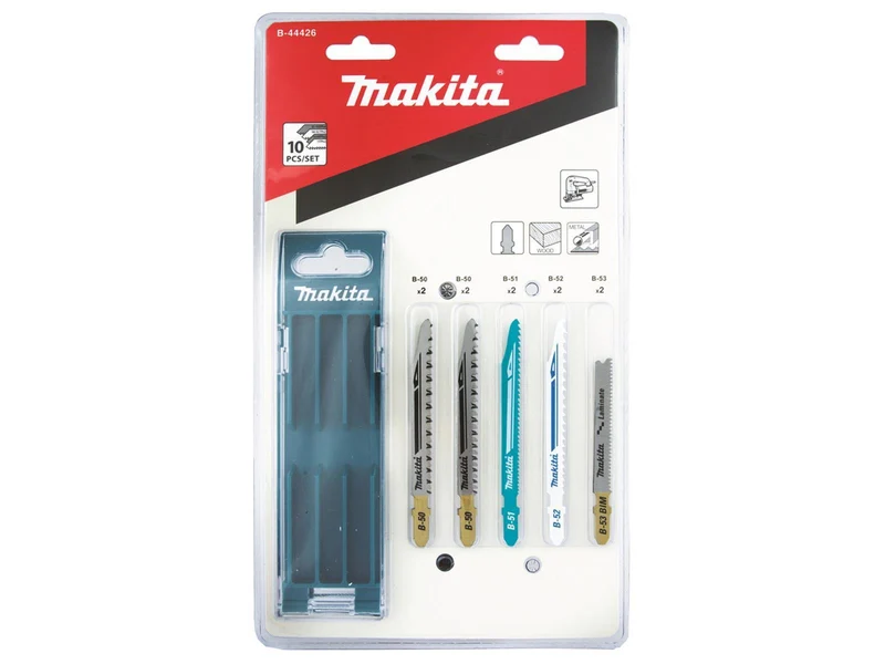 Makita Stichsägeblatt Sortiment 10 tlg für Holz Kunststoff Metall