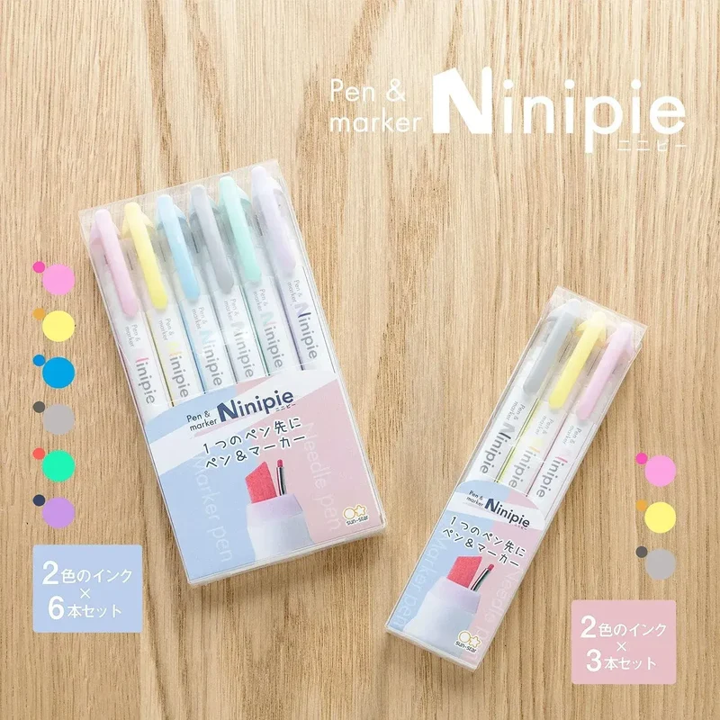 Sun-Star Nimppy Aqua-Based Pen & Marker Kit - 6 Count Set