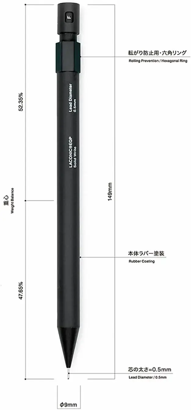 Laconic Reliable Writing 0.5mm Mechanical Drafting Pen Sheath