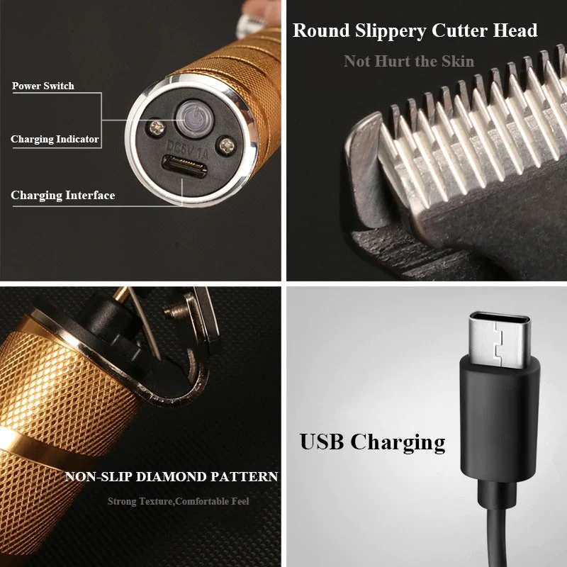 Haartrimmer Set 3-in-1 – Präzisionstrimmer mit T-Blade & Rasierer
