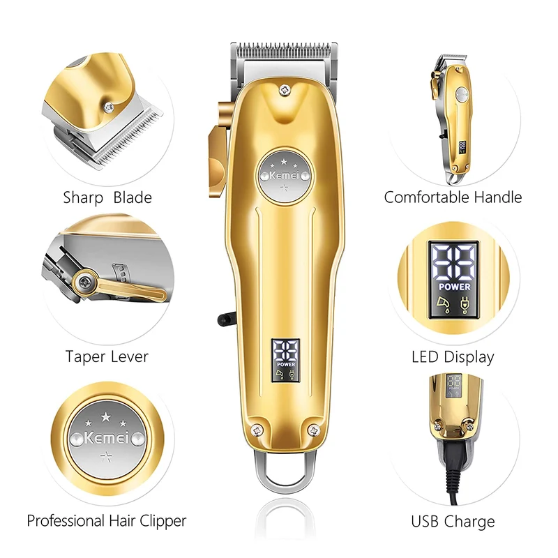 Haartrimmer Set 3-in-1 – Präzisionstrimmer mit T-Blade & Rasierer