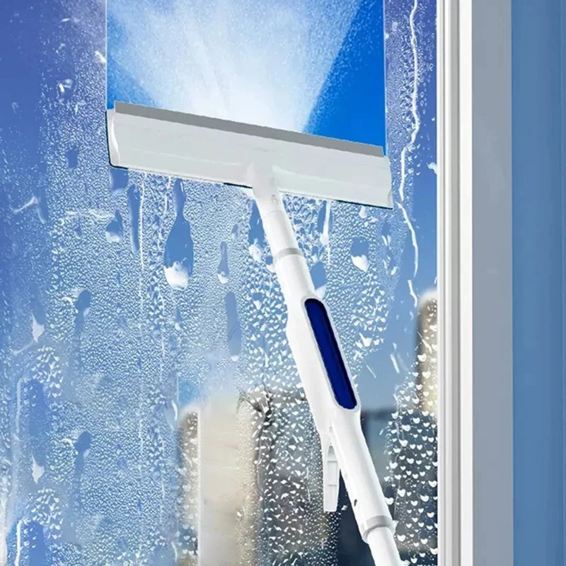 Fensterreiniger mit Sprühfunktion – 3-in-1 Fensterwischer mit Teleskopstiel