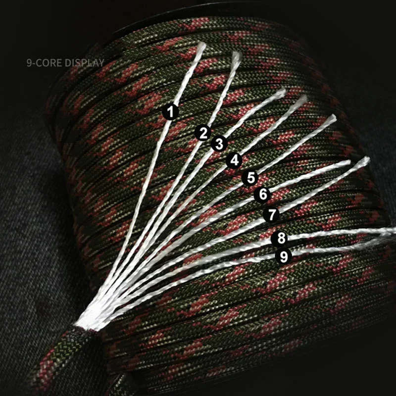 Paracord Seil 100 m – Robustes Outdoorseil für Camping und Handwerk
