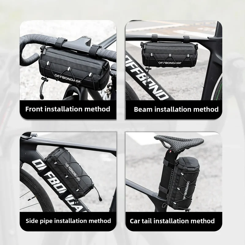 Fahrradtasche – Wasserabweisendes Design mit 2L Stauraum