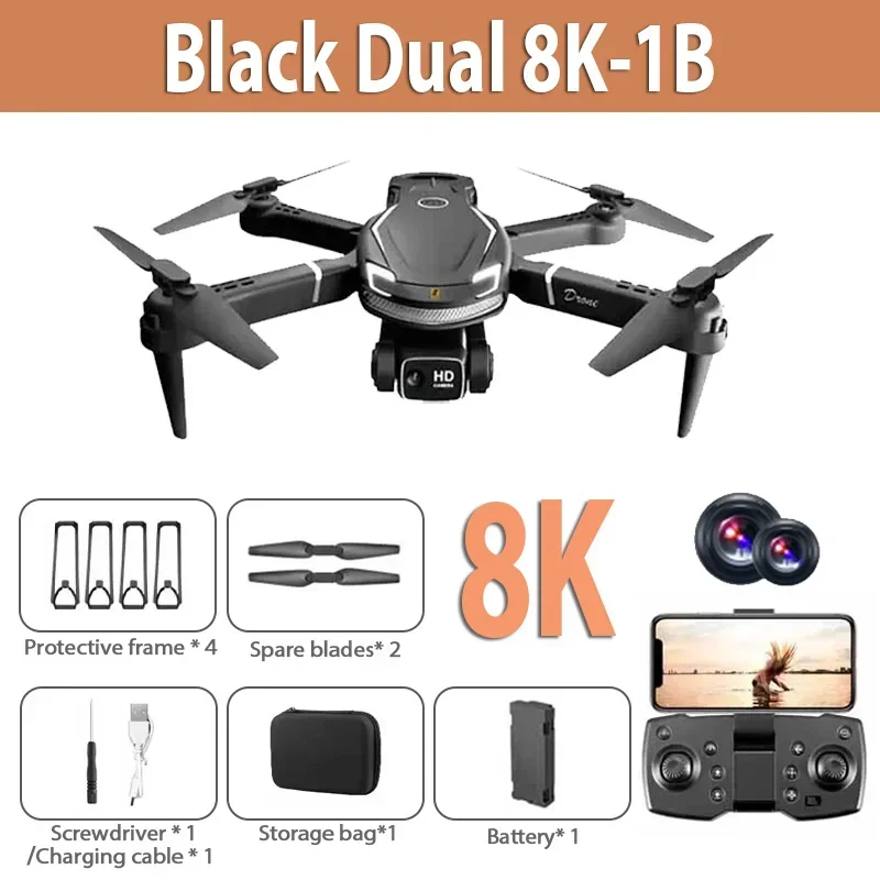 SkyVision – V88 Drohne mit 8K Kamera, GPS und 5G für Luftaufnahmen