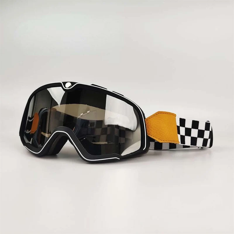 Retro-Motorradbrille – Herren Vintage-Schutzbrille mit UV-Schutz