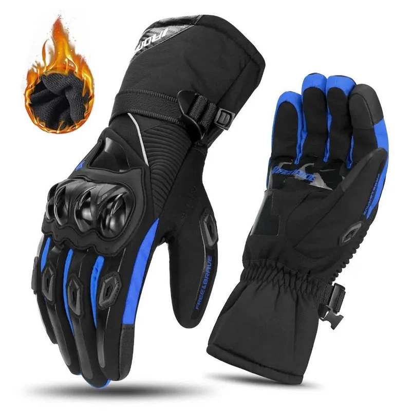 ThermoGrip Motorradhandschuhe – Wasserdicht, Winddicht & Isoliert Für Winterfahrten