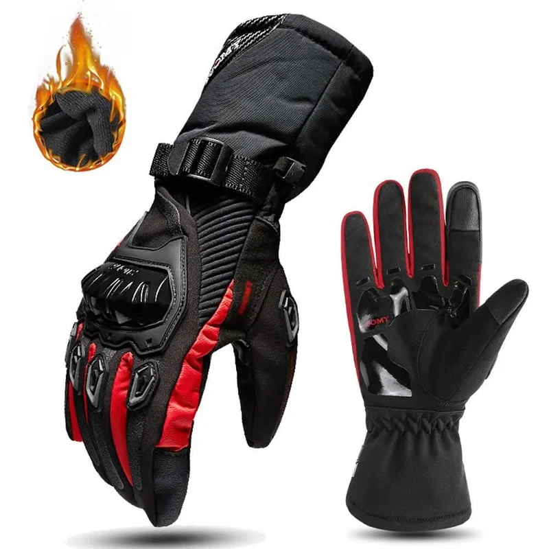 ThermoGrip Motorradhandschuhe – Wasserdicht, Winddicht & Isoliert Für Winterfahrten