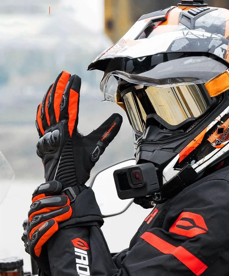 ThermoGrip Motorradhandschuhe – Wasserdicht, Winddicht & Isoliert Für Winterfahrten