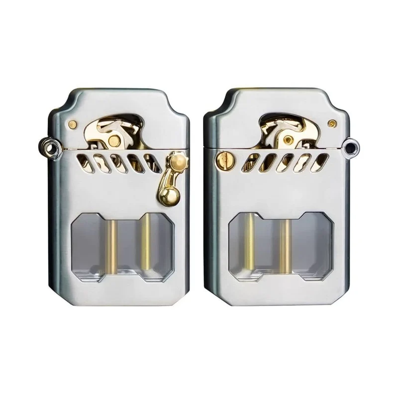 GetriebeFlamme Feuerzeug – Winddichtes Feuerzeug mit Zahnrad-Mechanik