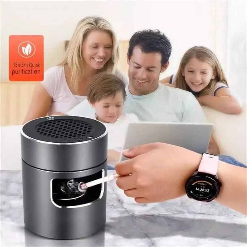 AIRNOVA – Tragbarer Rauchloser Aschenbecher mit HEPA-Filter & USB-Akku