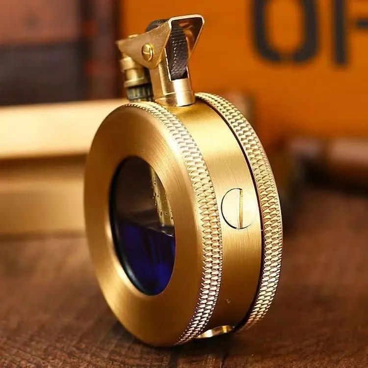 Flametrack – Retro Metall Kerosin Feuerzeug Im Kompakten Vintage-Design