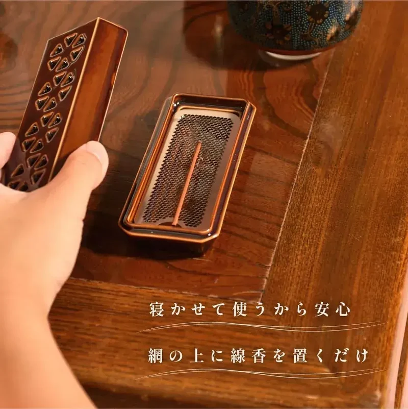 Sunmany Arita Ware Incense Tray, Simple to Clean, Crafted in Japan Glaze