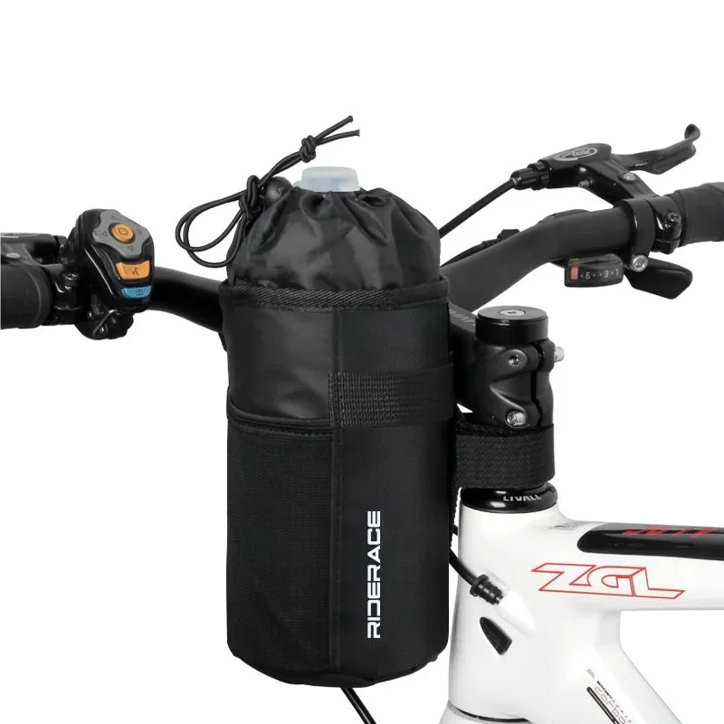 Isolierte Fahrrad Lenkertasche – Flaschenhalter mit Thermofutter und Klettverschluss