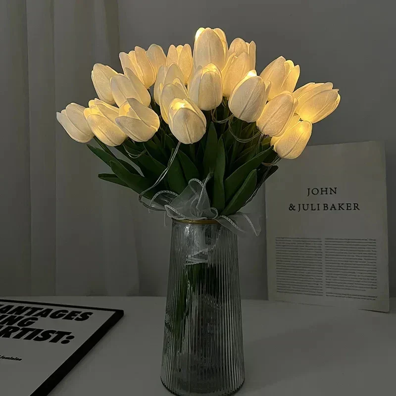 TulipGlow – Tragbare LED Tulpen-Nachtlampe mit Warmlicht – Dekorativ
