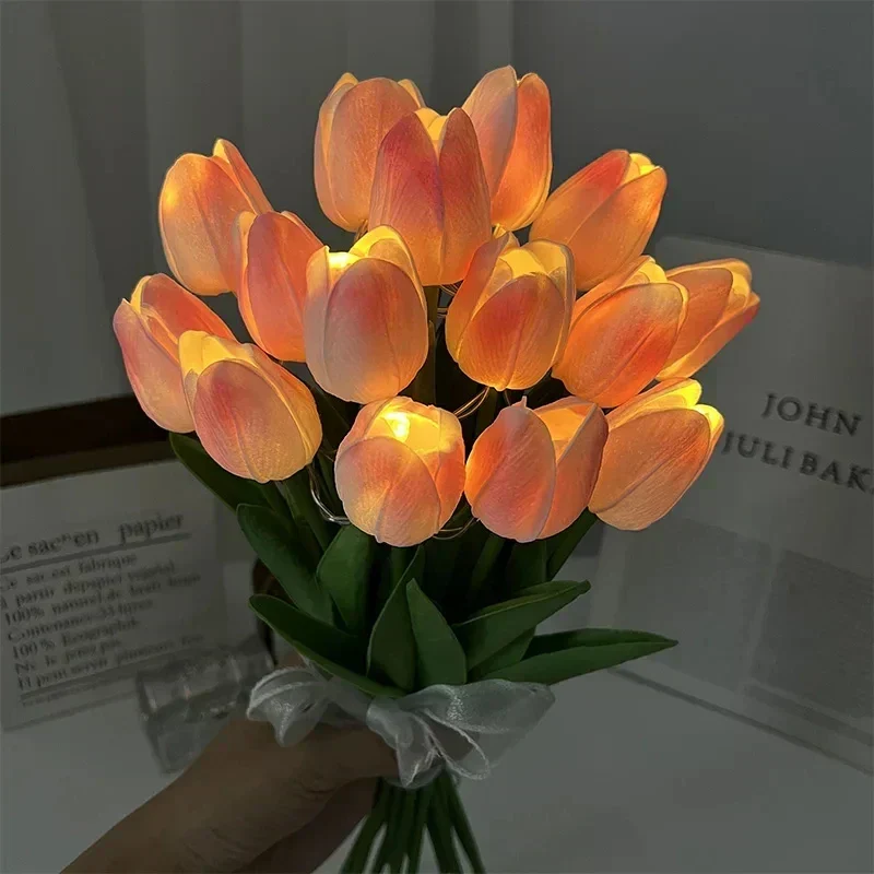 TulipGlow – Tragbare LED Tulpen-Nachtlampe mit Warmlicht – Dekorativ
