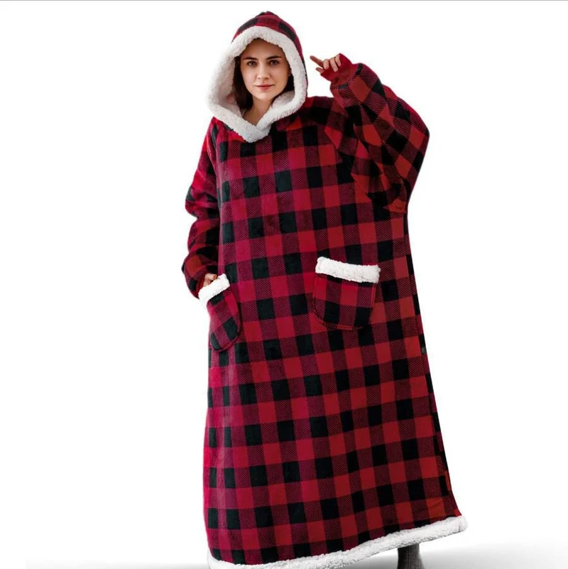 Winter Oversized Hoodie Blanket – Kuscheliger Hoodie für kalte Tage