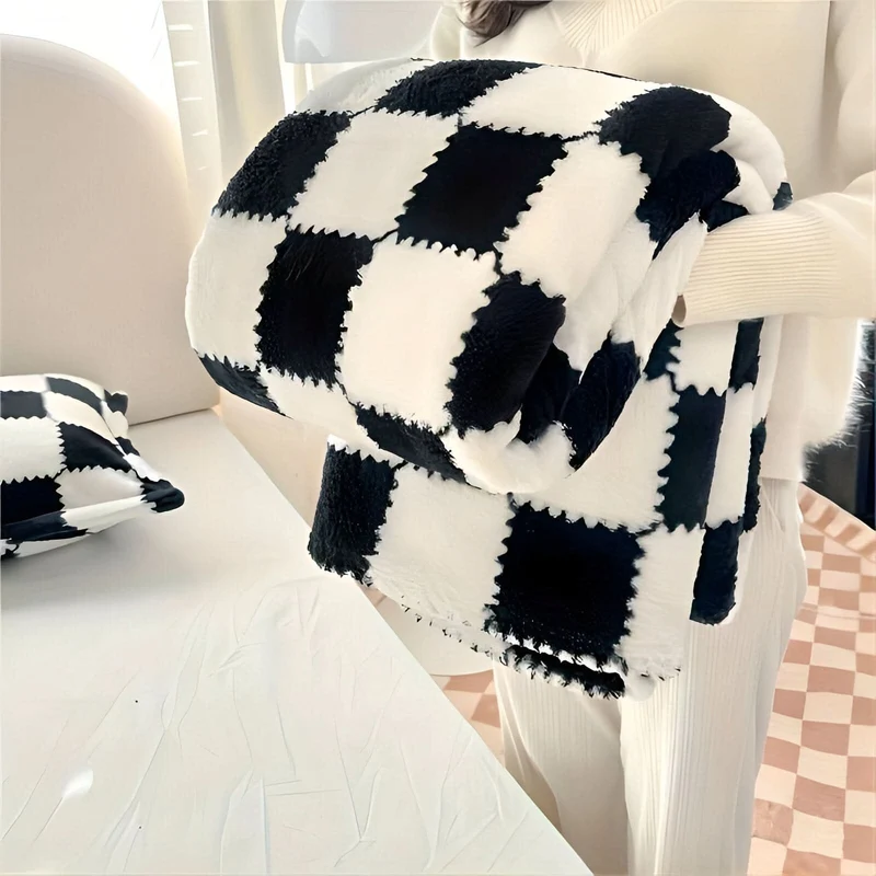 SNUGSPOT – Bunt Karierte Flausch Decke