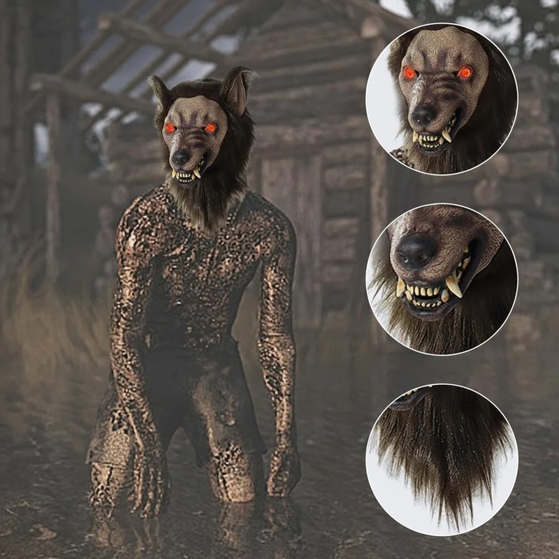 Nachtgeheul – Realistische Werwolfmaske Für Halloween Und Cosplay