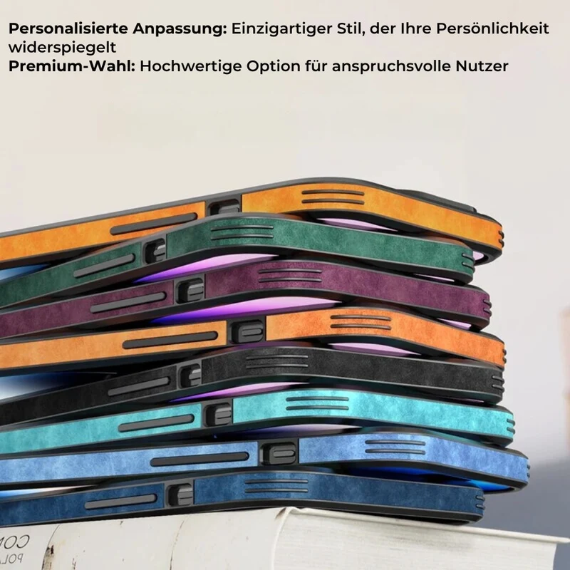 iPhone Hülle in Lederoptik – Schlankes Case mit Stoßschutz & MagSafe-Halt