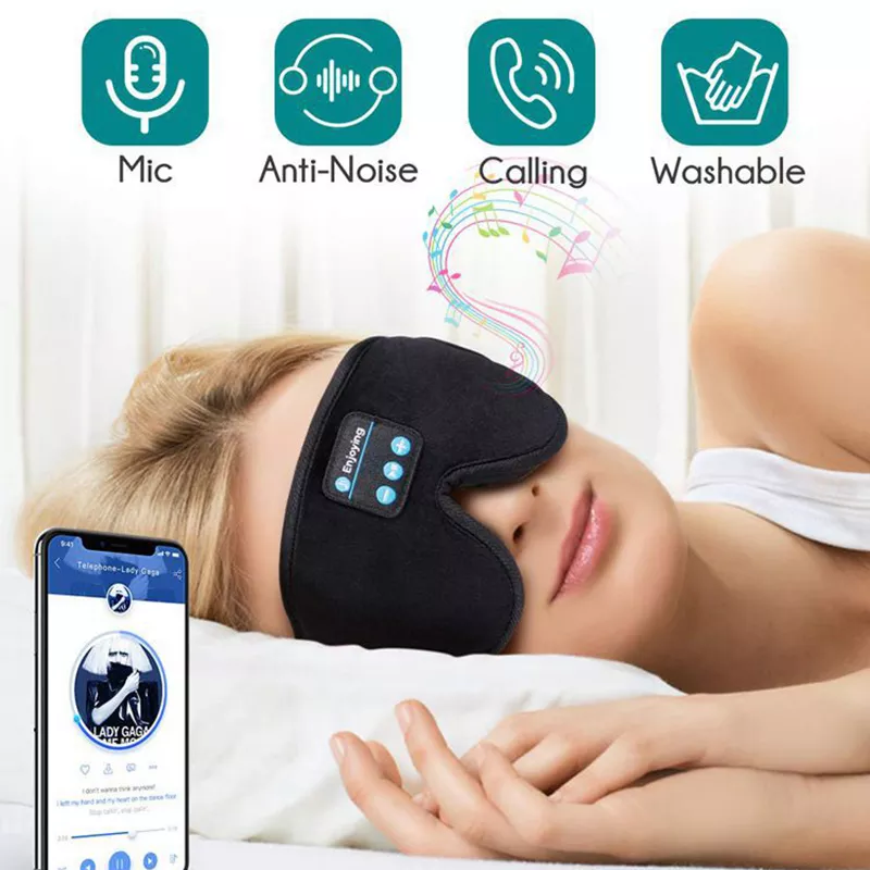 Bolendo Schlafmaske 3D Augenmaske Kopfset Stirnband