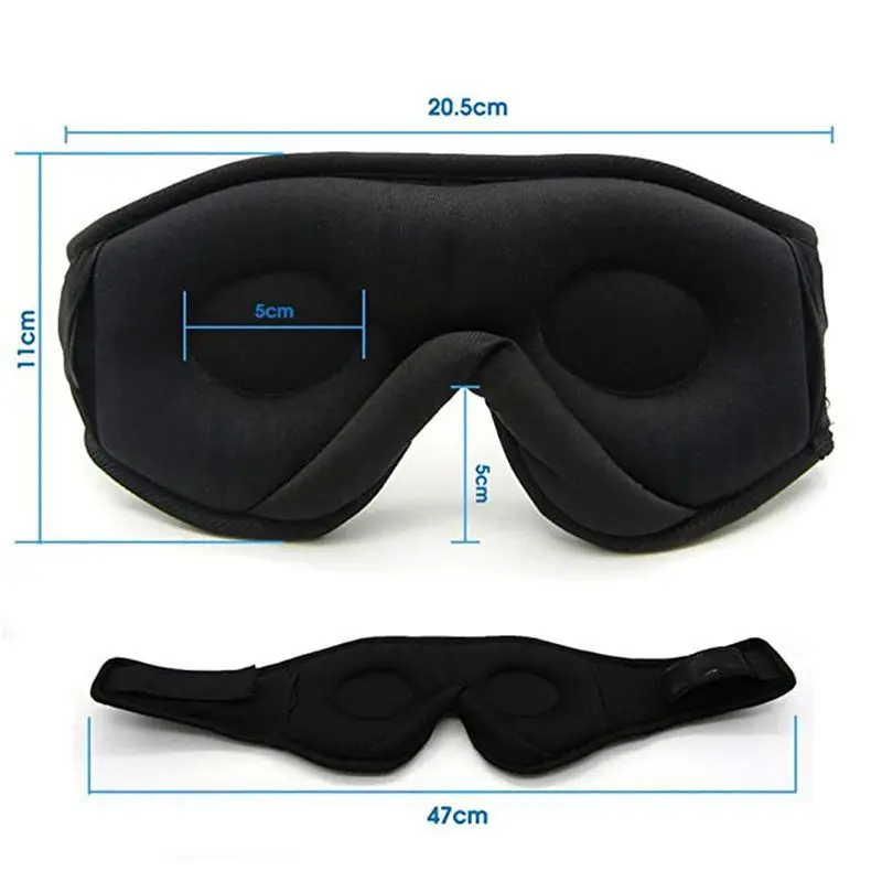 Bolendo Schlafmaske 3D Augenmaske Kopfset Stirnband