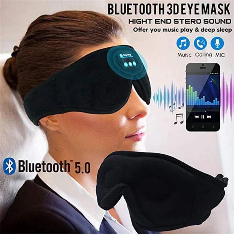 Bolendo Schlafmaske 3D Augenmaske Kopfset Stirnband