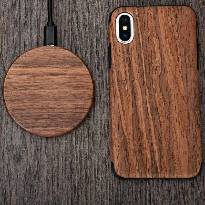 GREENWATT – Qi-Schnellladegerät mit Natur-Bambusdesign