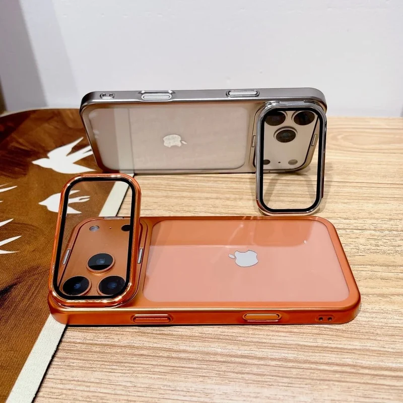 STANDLUX – Ultradünne Premium-Hülle mit faltbarem Kameraständer für iPhone 17 Serie